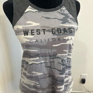 West Coast California Camo Tank Top - Gray